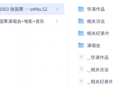 张国荣电影作品+导演作品+14场演唱会+音乐+14部相关纪录片