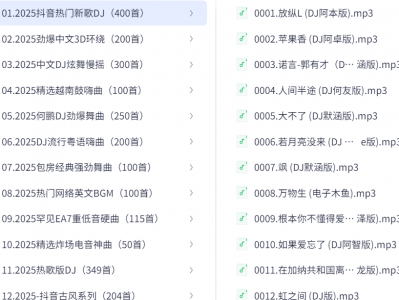 2025年超百万经典音乐歌曲抖音热门车载MV无损品质4K画质KTV 资源分享